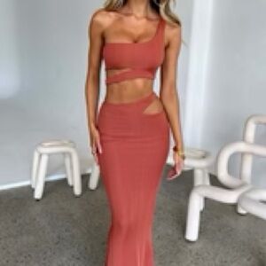 Kaela Maxi Skirt - Rust
